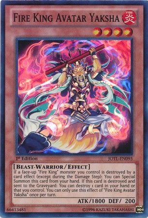 Fire King Avatar Yaksha - JOTL-EN095 - Super Rare 1st Edition - español