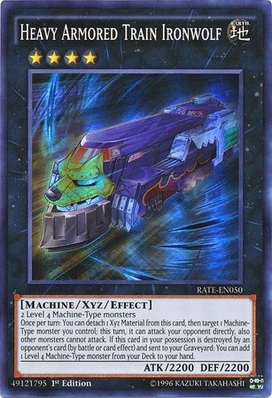 Heavy Armored Train Ironwolf - RATE-EN050 - Super Rare 1st Edition