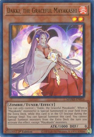 Dakki, the Graceful Mayakashi - MAMA-EN016 - Ultra Rare 1st Edition