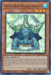 Crystal Beast Emerald Tortoise - BLCR-EN049 - Ultra Rare 1st Edition