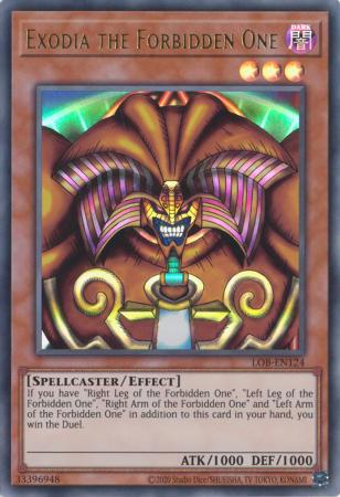 Exodia the Forbidden One - LOB-EN124 - Ultra Rare Unlimited (25th Reprint)