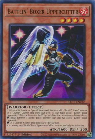 Battlin' Boxer Uppercutter - LD10-EN032 - Ultra Rare 1st Edition