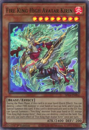 Fire King High Avatar Kirin - SR14-EN002 - Ultra Rare 1st Edition