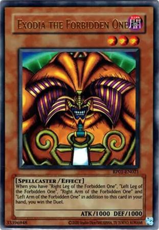 Exodia the Forbidden One - RP01-EN021 - Ultra Rare - Reprint