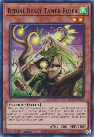 Ritual Beast Tamer Elder - RA03-EN012 - Ultra Rare 1st Edition