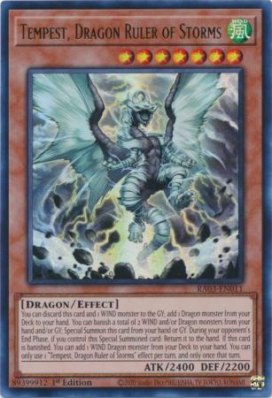 Tempest, Dragon Ruler of Storms - RA03-EN011 - Ultra Rare 1st Edition