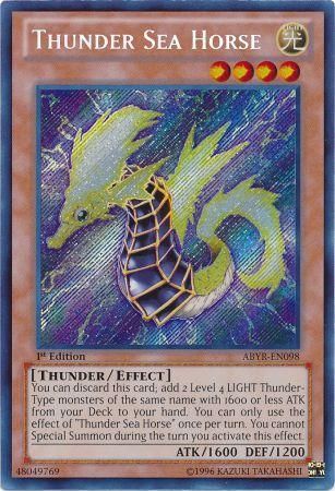 Thunder Sea Horse - ABYR-EN098 - Secret Rare 1st Edition