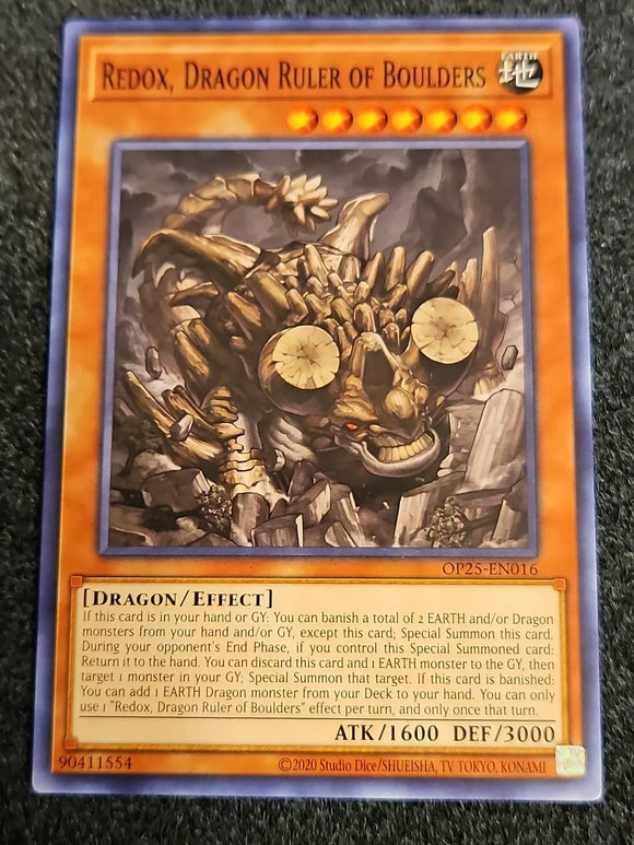 Redox, Dragon Ruler of Boulders Yu-Gi-Oh OP25-EN016 Common - español